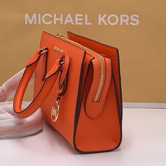 MICHAEL KORS
Sheila Small Faux Saffiano Leather Satchel
Poppy 
NWT - Picture 5 of 16